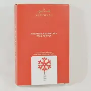 2020 Hallmark Keepsake Miniature Snowflake Tree Topper QSB6234