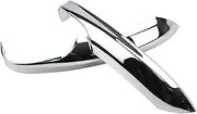 Chrome Door Side Mirror Cover Trim Rear View Garnish Molding Overlay Strip Car Styling 2pcs Compatible with Mazda 3 BM Compatible with Axela 2014 2015 2016 Chrome Style