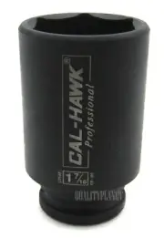 1/2" Drive 1-7/16" DEEP SOCKET IMPACT 6 POINT CR-MO