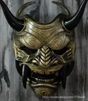 BB GUN AIRSOFT MASK SAMURAI ASSASSIN DEMON ONI HALLOWEEN COSTUME COSPLAY DA03