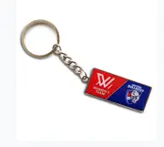 Western Bulldogs AFLW Womans Team Logo Metal Keyring