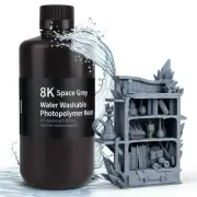 ELEGOO 8K Water Washable Photopolymer 405nm Resin UV-Curing for LCD 3D Printer