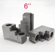 Techtongda 6" HARD JAWS 1.5mm x 60 CNC Lathe Chuck Hardened 3 Steps