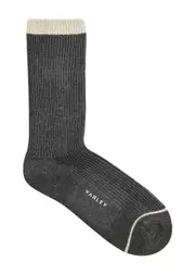 Varley Kerry Ribbed Jersey Socks - Charcoal - One Size ONE SIZE