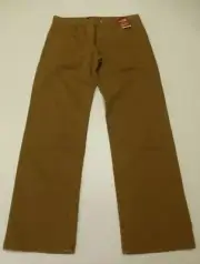 Arizona Pants Mens Size 32X32 Brown Stripe Weave Casual Pants New