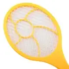 (Yellow)Three Layer Electric Fly Mosquito Swatter Bug Zapper Racket Insects TO