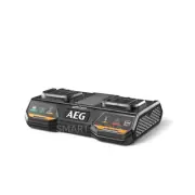 Genuine AEG A18DPC0 18V Dual Port Simultaneous Rapid Charger - BLACK EDITION