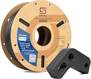 Siraya Tech Fibreheart PET-CF 3D Filament - Carbon Fiber Reinforced, High Strength & Rigidity, Easy Print, Dimensionally Stable, Aluminum Foil Sealed Bag - for Strong and Precise Parts (Black, 1kg)