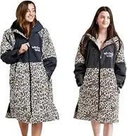[WHITE WATER] | Adults Unisex Waterproof Changing Robe | Windproof, Quick Dry, Sherpa Fleece Lining | Available in 5 Colours & 3 Sizes