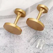 2 Pcs Decorative Curtain Holdbacks Wall Mounted Drapery Tieback Hooks with Screw