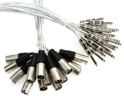 Pro Co MT16BQXM-10 16-channel 1/4" TRS Male to XLR Male Snake - 10 foot
