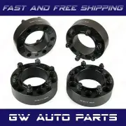 4 PC BLACK 2" HUB CENTRIC WHEEL SPACERS 6X5.5/6x139.7 CB 106mm 12X1.5 Fit TOYOTA (for: Toyota)