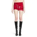 [DILARA FINDIKOGLU] Identity Crisis Skirt with Chains and Keys Red