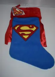 NEW Superman Super Man Christmas Holiday Stocking #099794206736