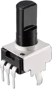 uxcell Carbon Film Potentiometer, 10K Ohm Variable Resistors Single Turn Rotary Half Shaft D type Design 5pcs