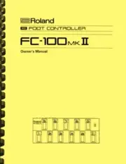 Roland FC-100 MKII MK2 MIDI Foot Controller OWNER'S MANUAL