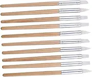 Veemoon 10pcs Silicone Clay Tools Sculpting Clay Modeling Pen Resin Stippling Brush Nail Dotting Tools for Painting Embossing Carving