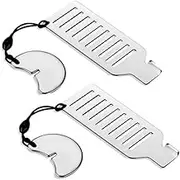 Portable Door Lock, Safety Lock Latch Jammer Door Stopper Adjustable Security Devices for Additional Protection and Privacy (2PCS)