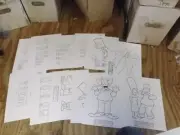 Simpsons 12 x Model Sheets Xerox Crusty Bart Homer Marge And more