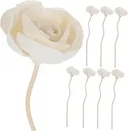 Gatuida 8pcs Rattan Diffuser Sticks with Dried Flowers Aroma Supply for Essential Oils for Home Decor Bathroom and Office