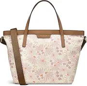 RADLEY London Blooms Responsible Medium Ziptop Handbag for Women, in Chalk Canvas with Floral Print