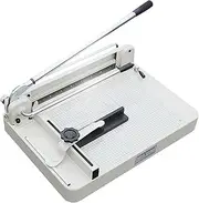 Heavy Duty Paper Cutter, 17" A3 Guillotine Paper Cutter with Clear Cutting Guide Grids, 400 Sheets Capacity, for Offices, Schools, Businesses and Printing Shops