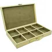 Leatherkart Leather Cufflink Box - Off-White
