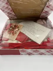 Vintage Plaid Reindeer Kit Folk Art Accessories NOS Christmas Plush