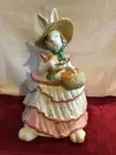 Fitz & Floyd 1989 Scarlet O'Hare Cookie Jar Bunny Easter Rabbit Belle New!