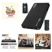 Self Inflating Double Sleeping Pad, 4in Ultra-Thick Foam Camping Mattress 2 P...