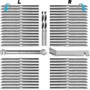Steel DN Mate 60 Pack T316 Stainless Steel Left&Right Handed Thread Swage Lag...