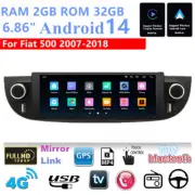 6.86'' Android 14 Stereo Radio GPS Navi Head Unit For Fiat 500 2007-2018 Carplay (for: Fiat)