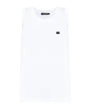 Dolce Gabbana Logo Tag Oversize Singlet S,XS,L,M White