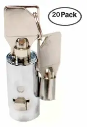 (20) Universal Tubular Soda Snack Vending Machine Cylinder Plug Locks-Code #EB01