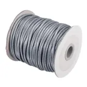 Beading Thread Bracelet Weave Craft Cord 3mm 39M/Roll, Silver Tone