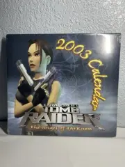 HTF Tomb Raider Calendar 2003 Lara Croft Vintage Gaming Decor - NEW SEALED