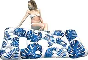 Nixiara Inflatable Pool Float Raft, Adult Floating Pool - Inflatable Pool Raft | Swimming Float Chair with Headrest, Floating Pool Bed