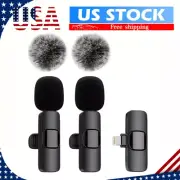 Lavalier Microphone Wireless Audio Video Recording Mini Mic For iPhone USA