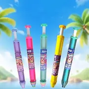 Firework Water Guns, 5pc Romantic Firework Style Water Spray Toy, Romantic WaterSoaker, High Pressure Pull Out Sprinkler Spray Toy, Fireworks Effect Squirt Guns, Funny Waterpistols Toys(Random Color)