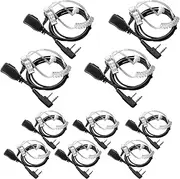 [BAOFENG] Walkie Talkie Earpiece with Mic Radio Earpiece for Walkie-Talkie 2 Pin Headset 5RM K5 Plus BF-888S UV-5R BF-F8HP AR-152 UV-17R UV-21R Retevis H-777 RT21 RT22 Two Way Radio(10 Pack)