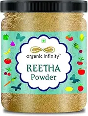 Green Velly Indian Organic Infinity Reetha/Aritha/Soapnut Powder for Hair | Scalp Treatment for Healthy Hair - 100 GM by Organic Infinity