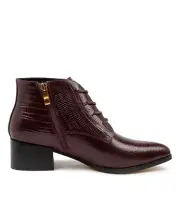 MOLLINI Daizy Patent Lizard leather ankle boot - size AU10 / EU41