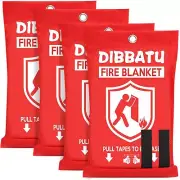 DIBBATU Fire Blanket for Home and Kitchen, Fire Blankets Emergency for Home, ...
