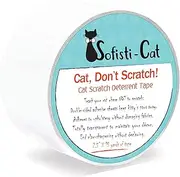 Sofisti-Cat Scratch Deterrent Tape - Clear Double-Sided Cat Anti Scratch Training Tape (2.5" x15 Yard roll)