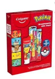 Pokemon Colgate Kids Set with Toothpaste Manual and Power toothbrush. NEW.