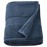 FREDRIKSJÖN bath sheet, dark blue, 100x150 cm