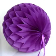 Purple Paper Honeycomb Ball