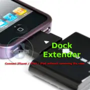 30pin DOCK CHARGE EXTENDER CASE BUMPER ADAPTER FOR IPOD IPHONE 4s 4 3Gs IPAD 2 3