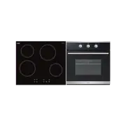 Bellini 60cm Ceramic Cooktop And Electric Oven - Builder Pack