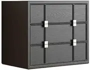 GUAWJRZDP Drawer Chest, Storage Cabinet, Cabinet Combination, Drawers Organizer Storage, Chest of Drawers, Storage Cabinet Bedside, Living Room Wood Cabinet, Easy Pull Handle(Black,1cabinet)